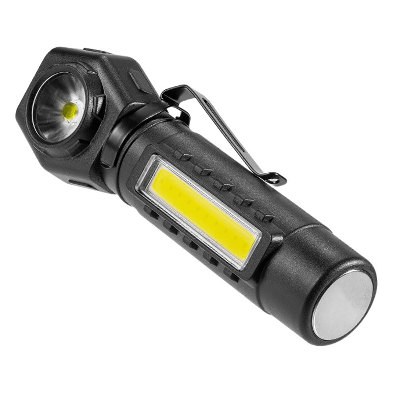 Transfronterizo nuevo al aire libre LED de aleación de aluminio USB recargable COB linterna fuerte luz de largo alcance faro LED camping Luz