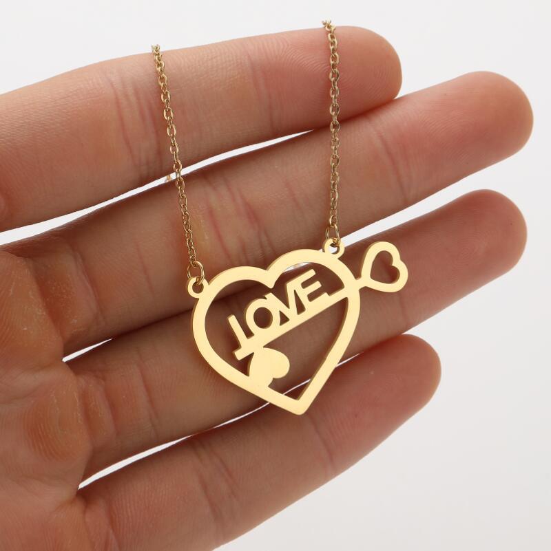 Stainless Steel Titanium Steel Fashion Plating Geometric Pendant Necklace display picture 5