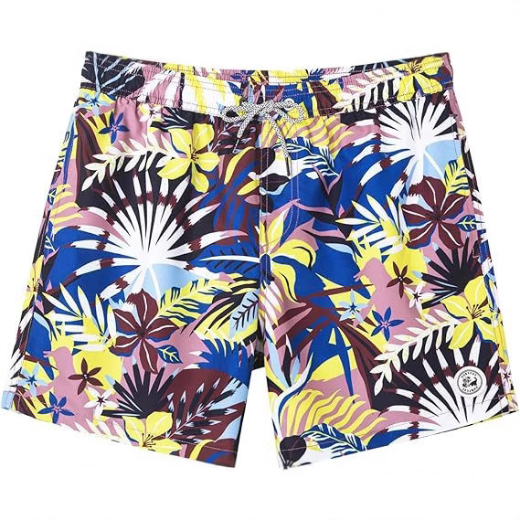 Men's Swim Trunks 5 Inch Swim Shorts Quick Dry Men's Swimwear Beach Shorts Mesh Lined Swim Trunks