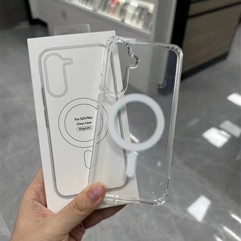 For Samsung S24ultra case s23 acrylic s25 anti-drop Magsafe protective case A36 magnetic suction phone case For Samsung S24ultra case s23 acrylic s25 anti-drop Magsafe protective case A36 magnetic suction phone case