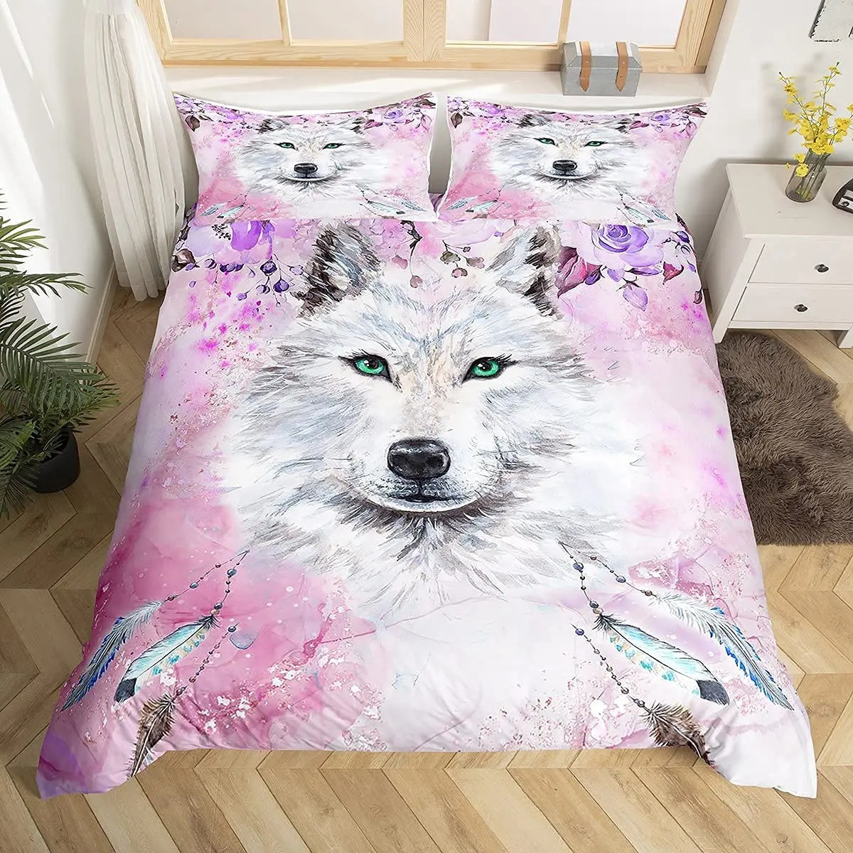 Duvet cover with down