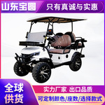 高尔夫球车游览车4座电动巡逻车看房接待机场校园景区电动观光车