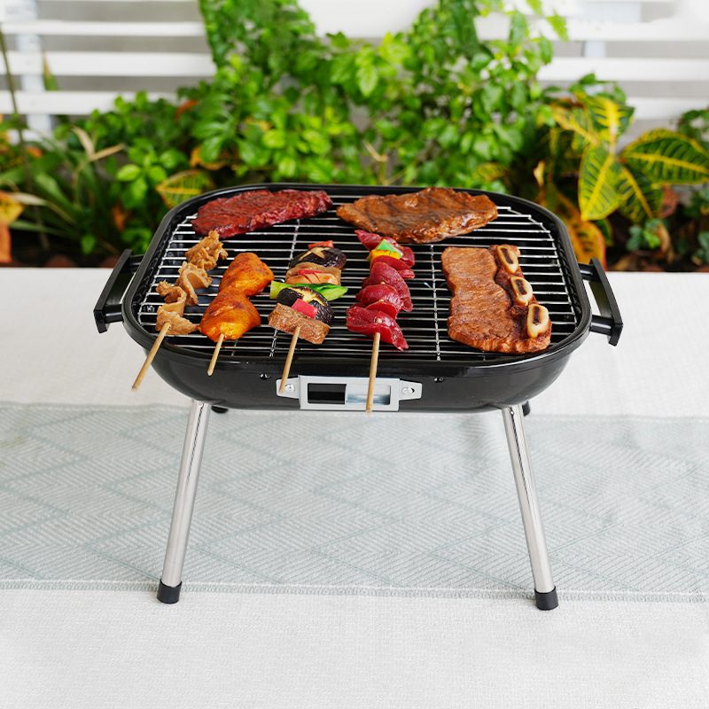 Transfronterizo pequeña barbacoa al aire libre estufa de barbacoa portátil Parrilla de carbón barbacoa de manzana estufa de carbón Parrilla de carbón simple horno de carbón