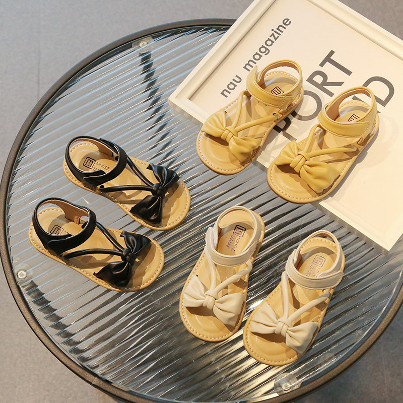 Versione coreana di sandali casual con suola morbida, scarpe da spiaggia estive per bambine, scarpe per bambini 2023_voghion.com