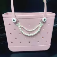 (Cross-border trading), beach accessory pearl with bow, bag on chain, phone case handmade, chain bag, DIY