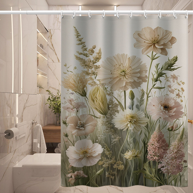 Waschbarer Polyester-fenstervorhang Mit Sonnenschutz & Isolierung_voghion.com