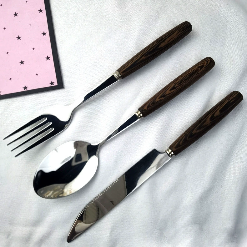 Brand retro set, high quality tableware stainless steel
