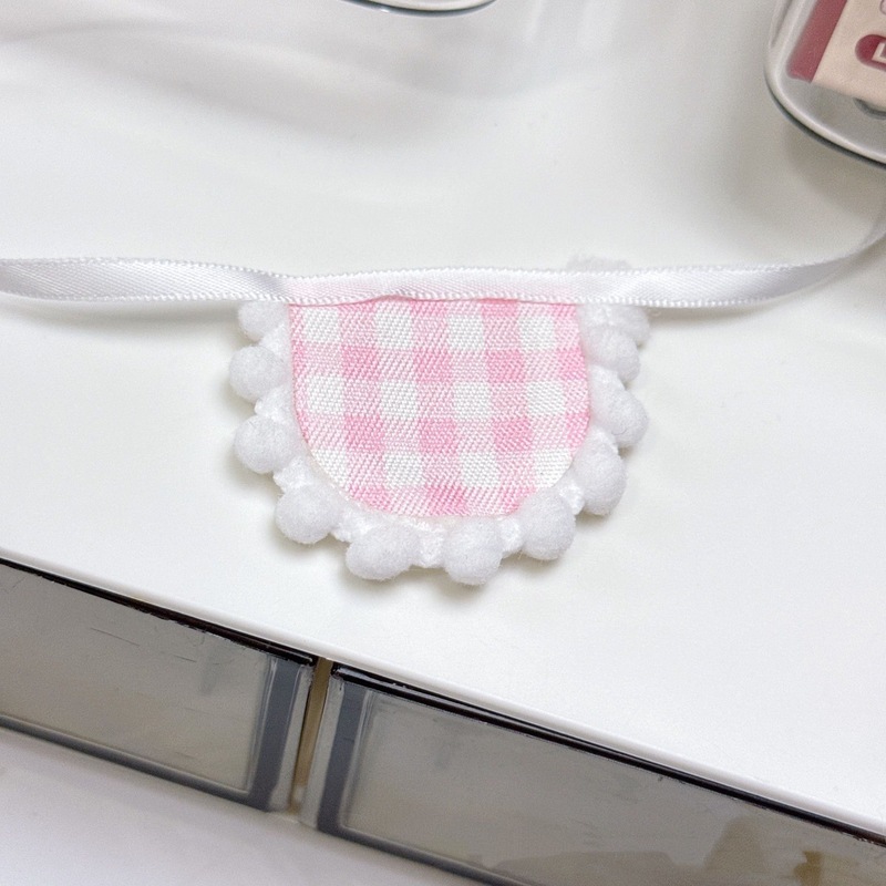 布艺围兜装饰配件玩偶口水巾娃娃衣服diy饰品配饰卡通小动物肚兜|undefined