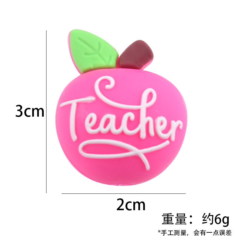 Productos creativos para bebés DIY dibujos animados de doble cara manzana joyas de silicona pezón de bebé anti-caída cadena accesorios de goma de diente