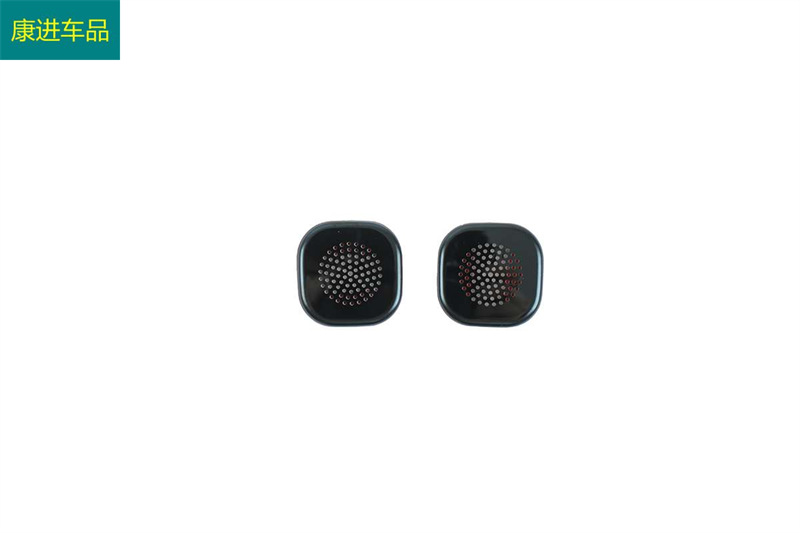 Suitable for Changan Q07 (2025 model) with black titanium stainless steel interior modification: front triangular pillar roof horn cover