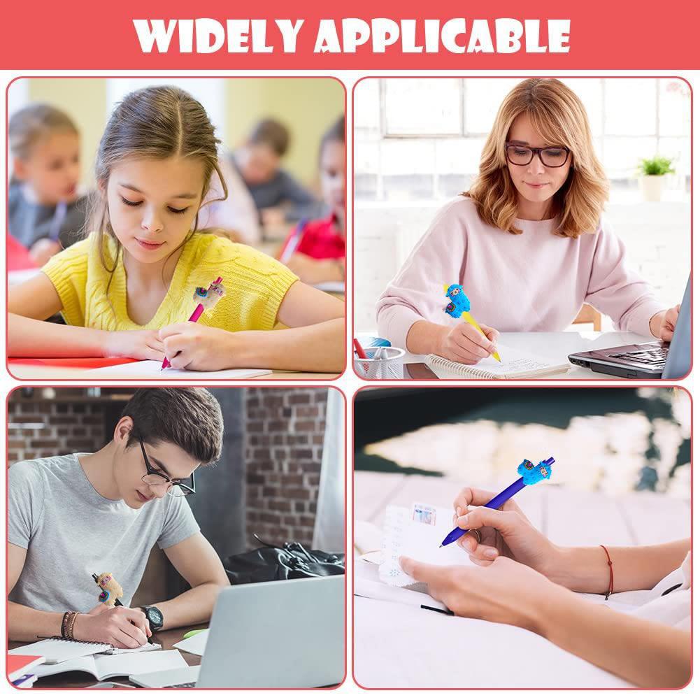 Alpaca serie de parches de color lápiz neutro temu oficina lápiz de firma escritura de tareas lápiz de bola práctico lindo