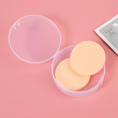 Large Powder Puff Beauty Makeup Portable Storage Box CPB Dustproof Empty Cushion Powder for Travel Divided Plastic Transparent Round Box