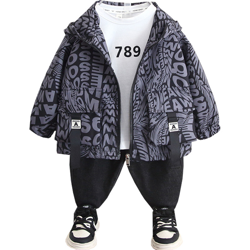 5987 Chaquetas de primavera y otoño para niños Chaquetas con capucha para niños 2024 nuevas chaquetas de otoño para bebés