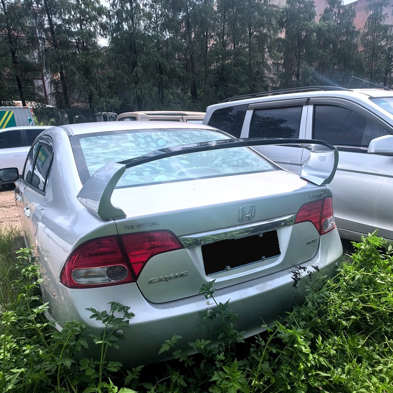 Suitable for 2006-2011 Civic Modified Rear Wing Siming Fd2 High-Top Perforated Installation Rear Wing Car Fixed Wing