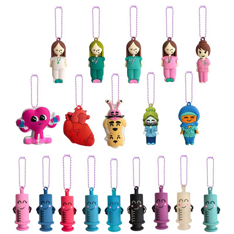 Cartoon Nurse Syringe-Shaped Ampoule Bottle Opener Creative Home-Use Keychain Pendant Gift Cartoon Nurse Syringe-Shaped Ampoule Bottle Opener Creative Home-Use Keychain Pendant Gift