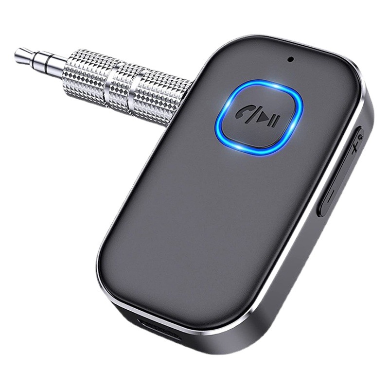 J22 receptor Bluetooth con micrófono aux amplificador de audio del coche 3,5mm convertidor de audio inalámbrico Bluetooth