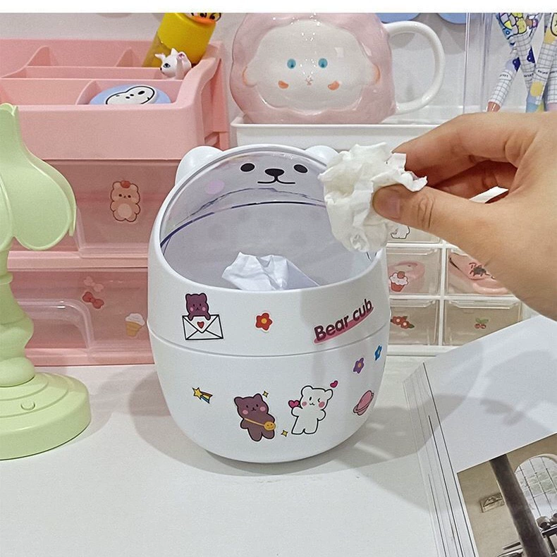 Домашняя мини-бумажная корзина туалетный столик кабинет переворачивается столешница мусорное ведро тумбочки маленькие тумбочки с крышкой для хранения мусора