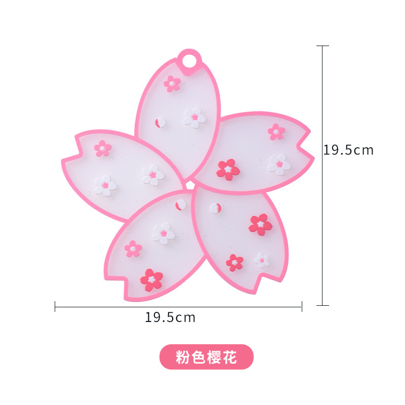 桜シリコン断熱マットレストランのパーマ防止鍋マット家庭用キッチンの人気耐高温パッド|undefined