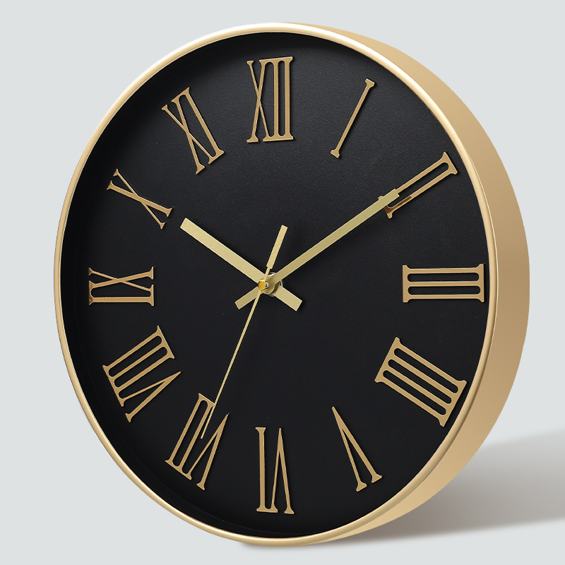 [12 pulgadas 30cm] Reloj de pared mudo moda creativa hogar sala de estar estéreo digital simple reloj al por mayor