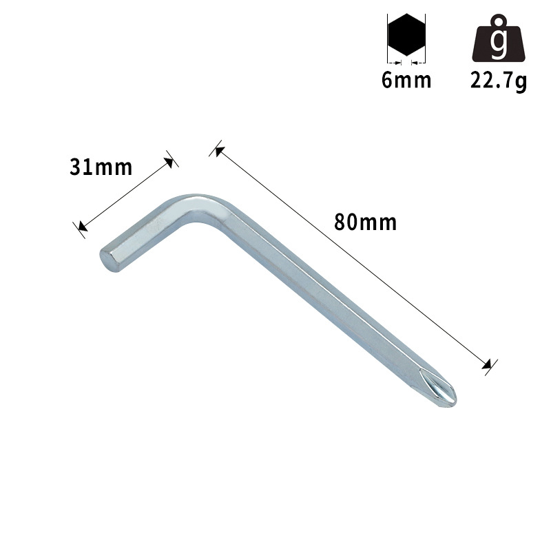 Llave hexagonal personalizada con cabeza cruzada de arroz de doble propósito destornillador simple al por mayor L galvanizado 7 galvanizado en caliente