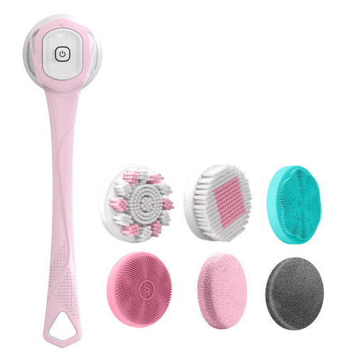Electric Massage Multi-functional Shower Brush Long Handle Bath Scrubber Multi-purpose Long Handle Shower Brush USB Charging