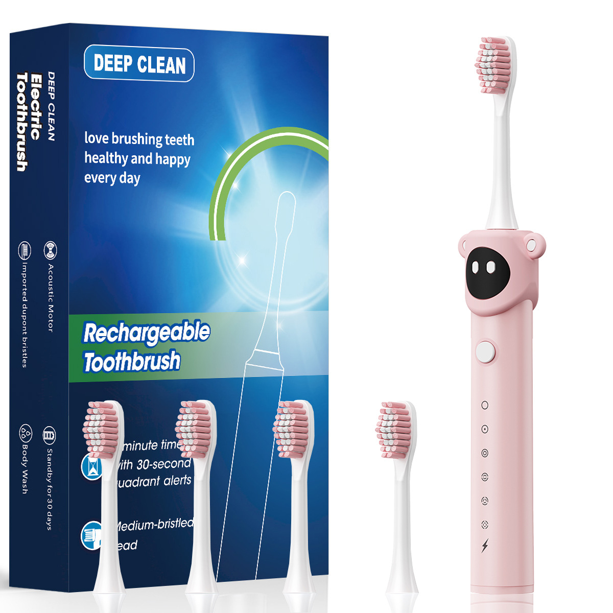 Cross-Border Nylon Bristle Children's Electric Toothbrush with Fine Soft Bristles to Prevent Punctures and Protect Deciduous Teeth, Children's Fun Design Wholesale
