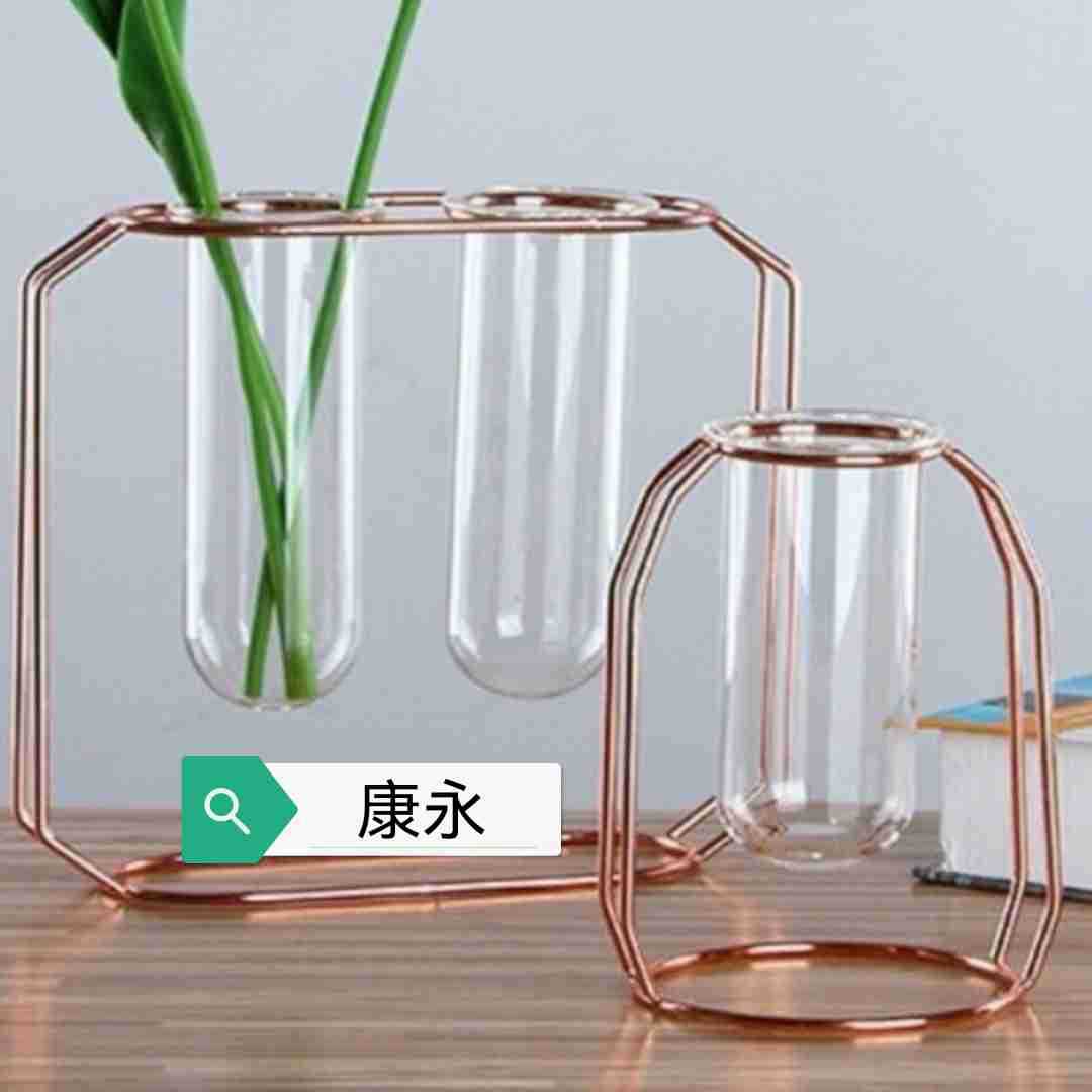 水培玻璃试管卷口卷边试管翻边翻玻璃试管插花玻璃管支撑架