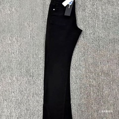 アメリカンハイストリート柳の葉スモールソードブラックジーンズ、男女兼用、春夏デザイン、スリムで背の高いストレートレッグパンツ