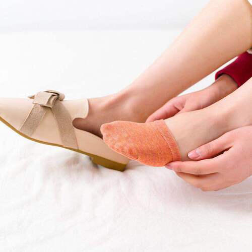Summer half invisible half socks forefoot socks women's cotton sweat-absorbent boat socks women's thin half socks manufacturer