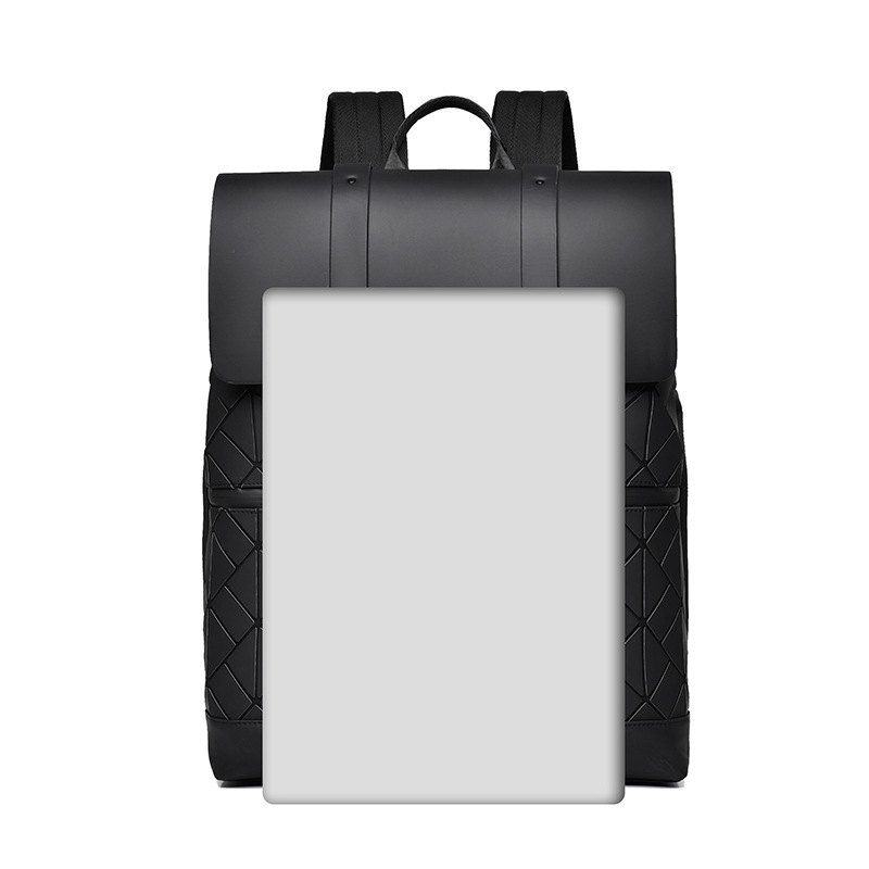 Waterproof Quilted Commuter Laptop Backpack For Men Large Capacity_voghion.com