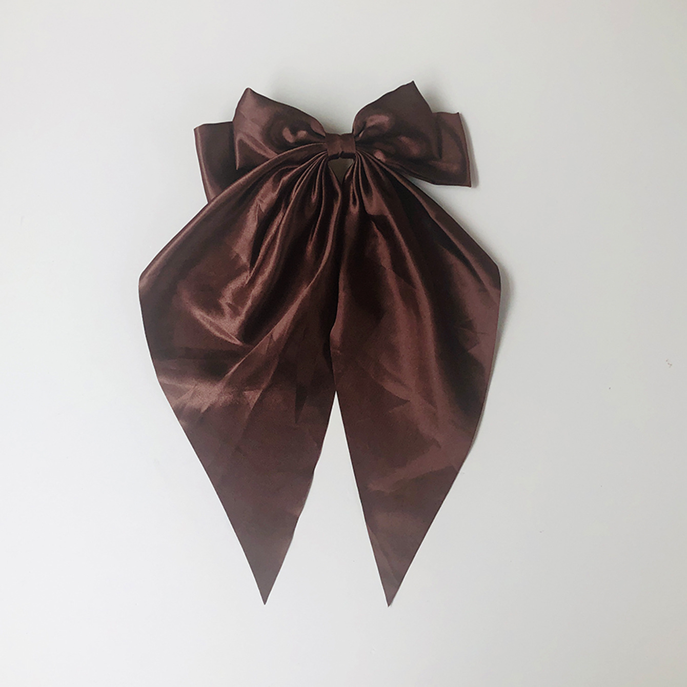 보우 스프링 클립-다크 브라운