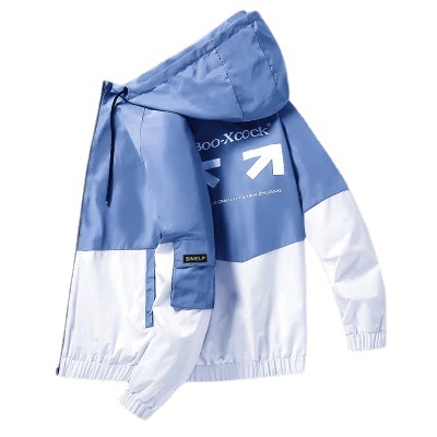 Men's Spring and Autumn Thin Jacket Korean Style Trendy Top 2023 New Versatile Fleece Thickened Outerwear