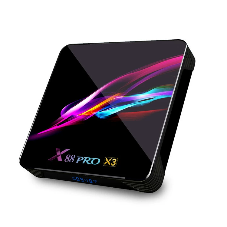 X88 PRO X3 медиаплеер-топбокс Android 9.0 S905X3 4Г/64Г 8K HD сетевой TV-бокс