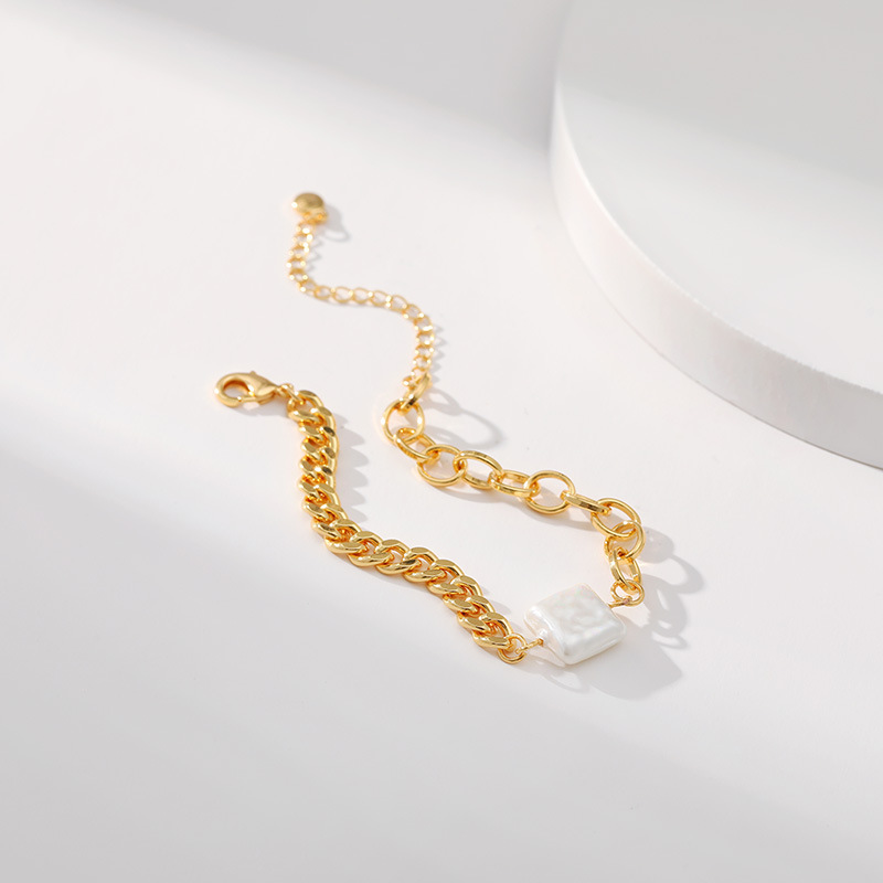 Simple Style Geometric Copper Plating Bracelets 1 Piece