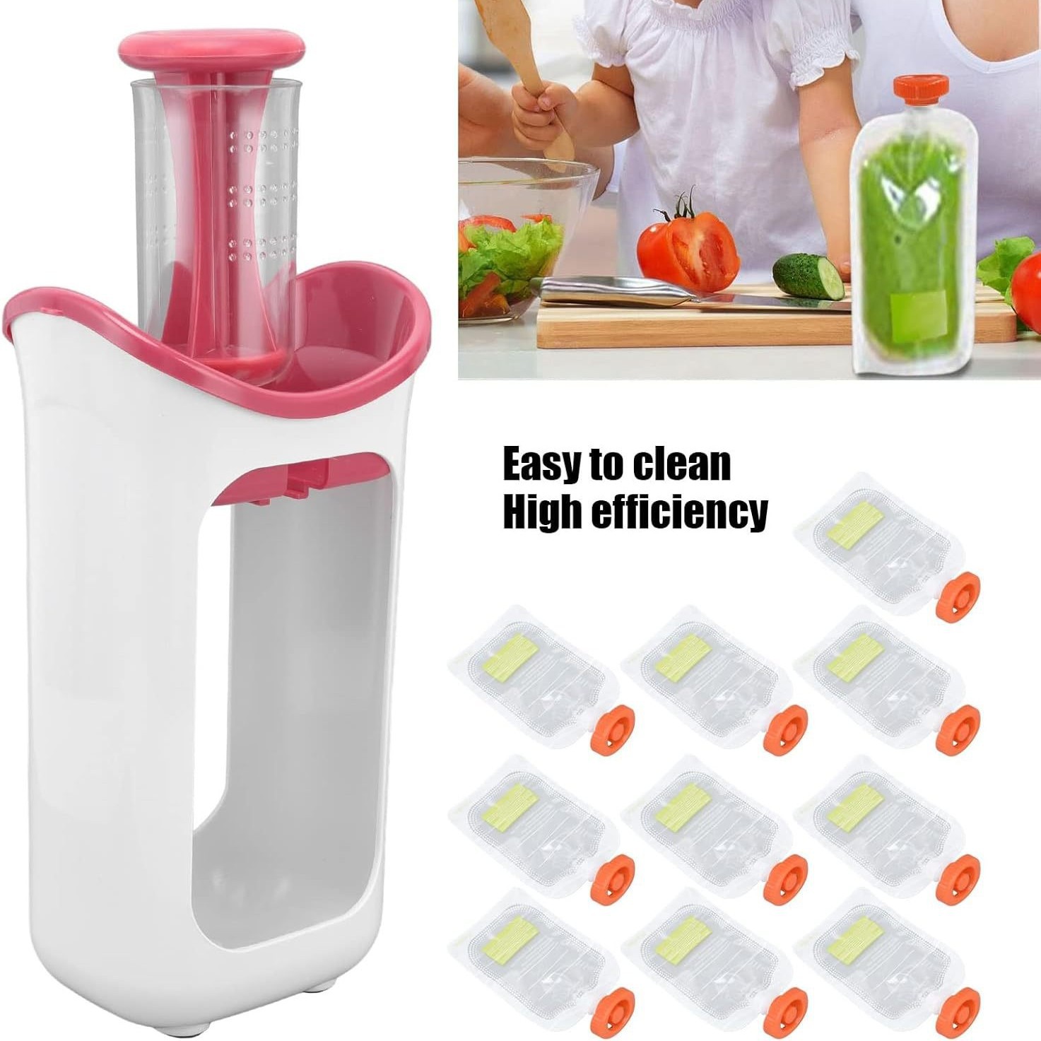 Los niños de frutas y verduras suplemento alimenticio puré exprimidor hogar cocina puré exprimidor conveniente jugo sub-Bolsa de embalaje