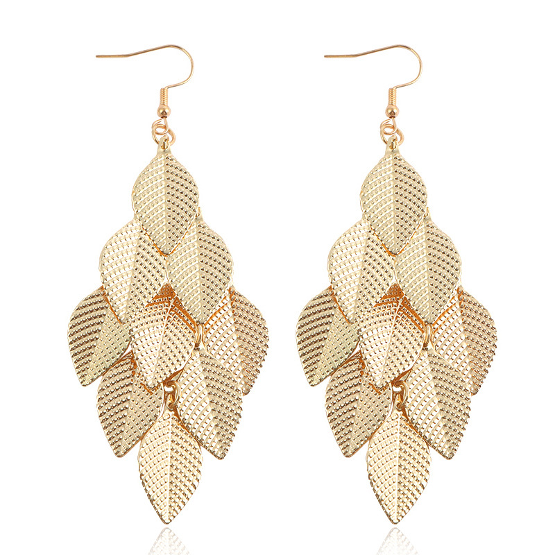 elegant long fashionable earrings with tassels for bride