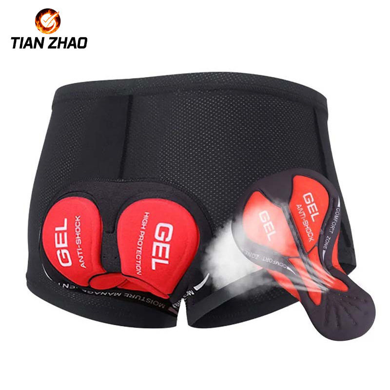 Cycling Shorts Quick-Drying Silicone Sponge Men's and Women's Sports Underwear Mountain Bike Shock-Absorbing Breathable Cushion Equipment
