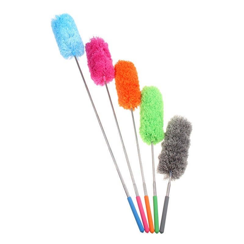 Plumero de Fibra Transfronterizo, Extensible para Limpiar Lugares Altos como Encimeras de Gabinetes, Flexible, Engrosado y Denso, en Existencia.