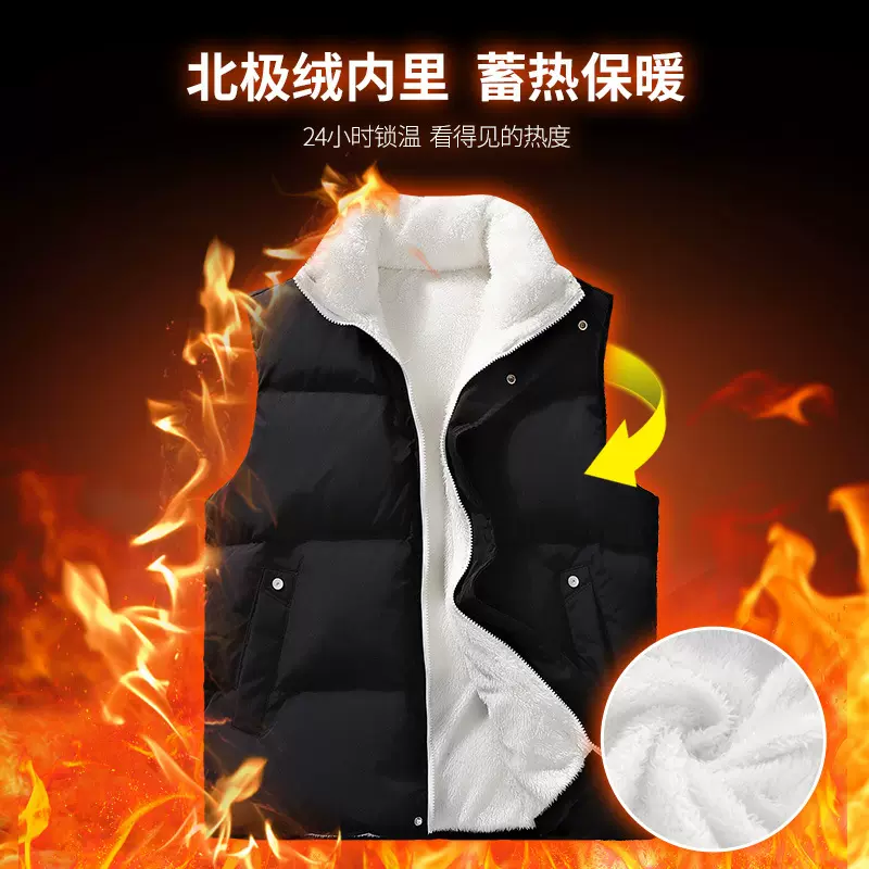 2025冬季新款青少年时尚潮流保暖马甲男士休闲百搭潮流百搭外套