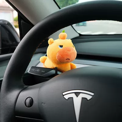 Seat belt shoulder pad Protector Car Interior Decoration - disrespectful-capybara-lulu-huibao-doll-no-specifications