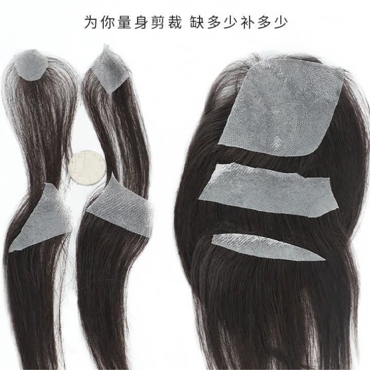 Forehead Hairline Fake Bangs, Sideburns, Replacement Hair Pieces, Full Human Hair, Biological Scalp Scar Patch Wig