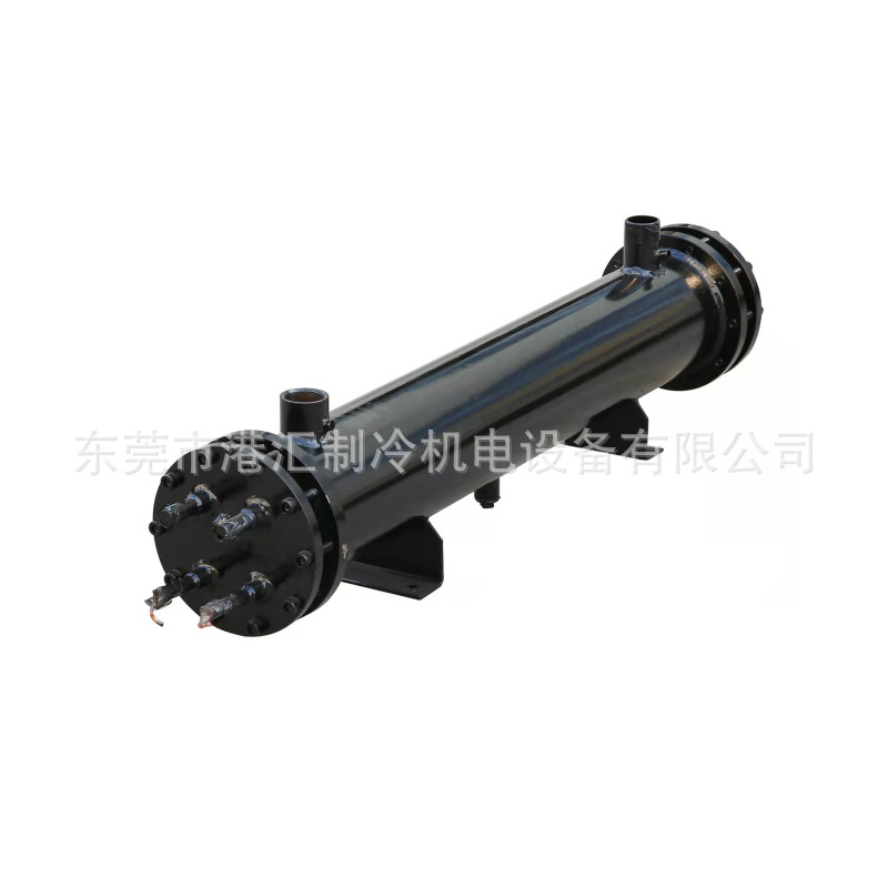 Cold storage radiator shell and tube water-cooled evaporator central air conditioning cooler water cannon evaporator single system 60HP 5