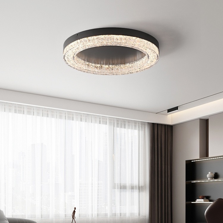 Italiano todo el cobre minimalista sala de estar luz de techo de espectro completo moderno de alta gama diseñador doméstico dormitorio principal lámpara de habitación