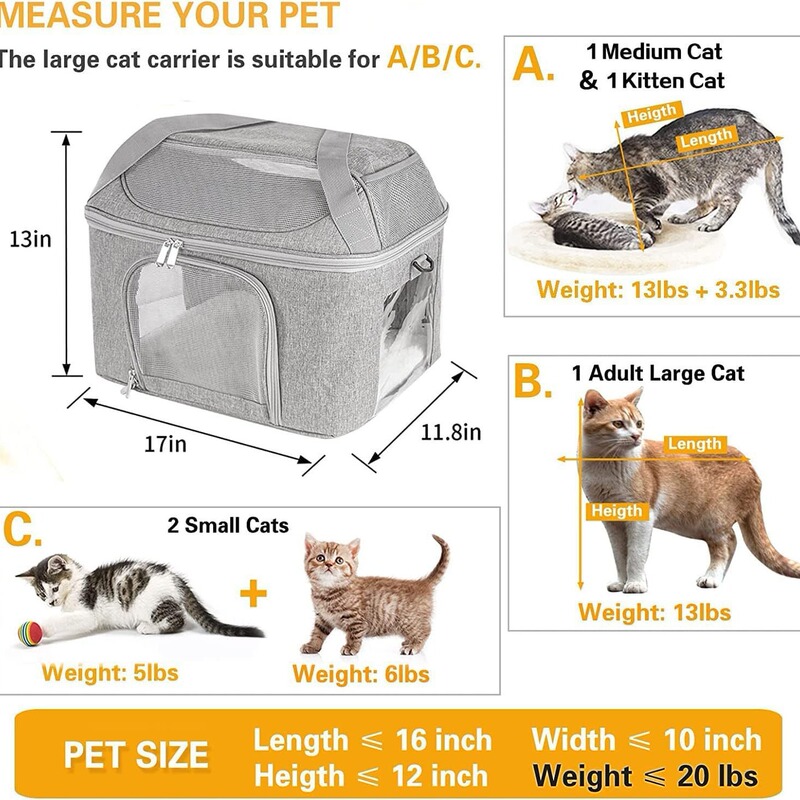 新型猫バッグ外出携帯大型猫バッグ取り外し可能通気折り畳み可能大容量ペットバッグ|undefined