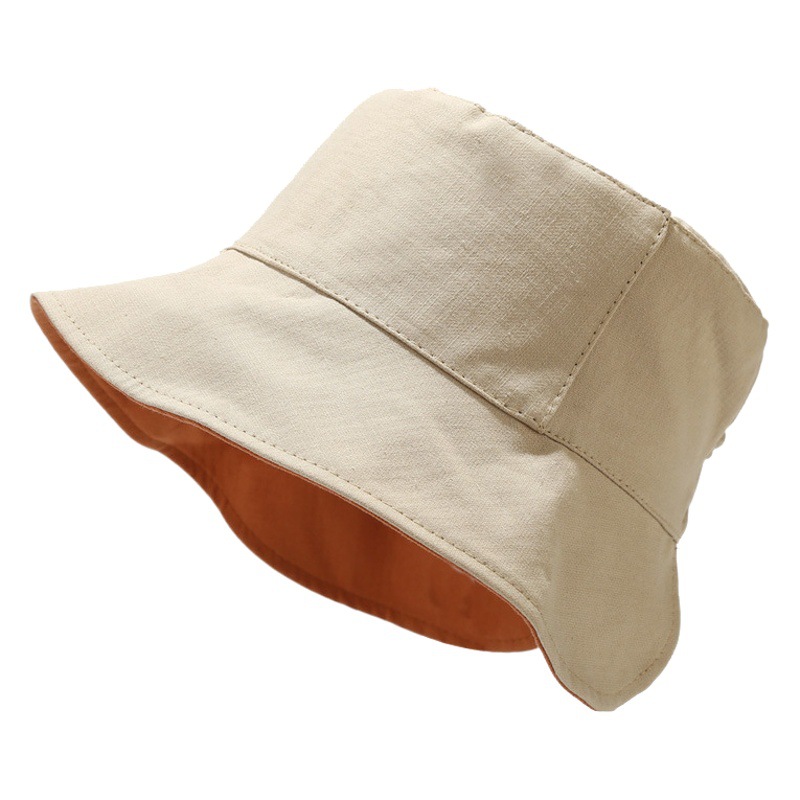 Sombrero pescador mujer primavera/verano estilo japonés simple sombrero para el sol de doble cara estilo coreano ins Cola de Caballo sombrero para el sol moda image 1