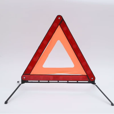 Small red box tripod Warning sign