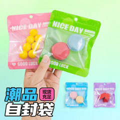 Insアニメ潮游自封袋かわいいアクセサリーヘアクリップ玩具包装子供用スナッククッキーキャンディープレゼント袋
