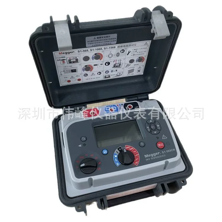 Megger S1-1568 Изоляционный Тестер Сопротивления Изоляции UK Megger Megger May Цифры высокого напряжения Изоляция