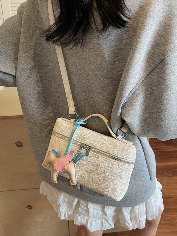 Coreana alta sensación bolso de mano pequeño bolso cuadrado para mujeres 2026 nueva moda estilo exterior ocio bolso de hombro