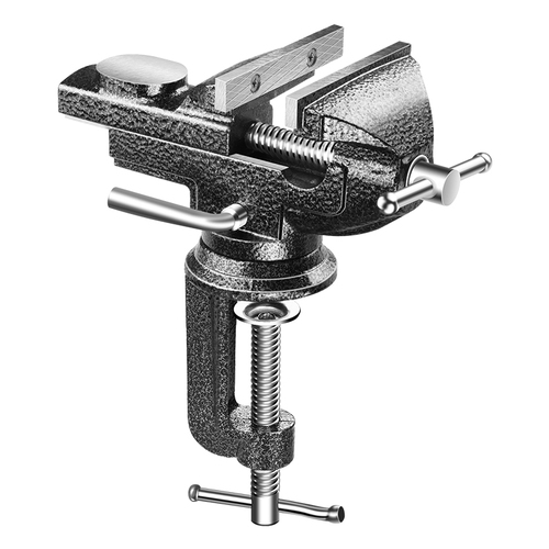 Wholesale Hengqi Small Home Multifunction Table Vise Workbench Universal 360-degree Clamping Fixture Flat Mouth Vise